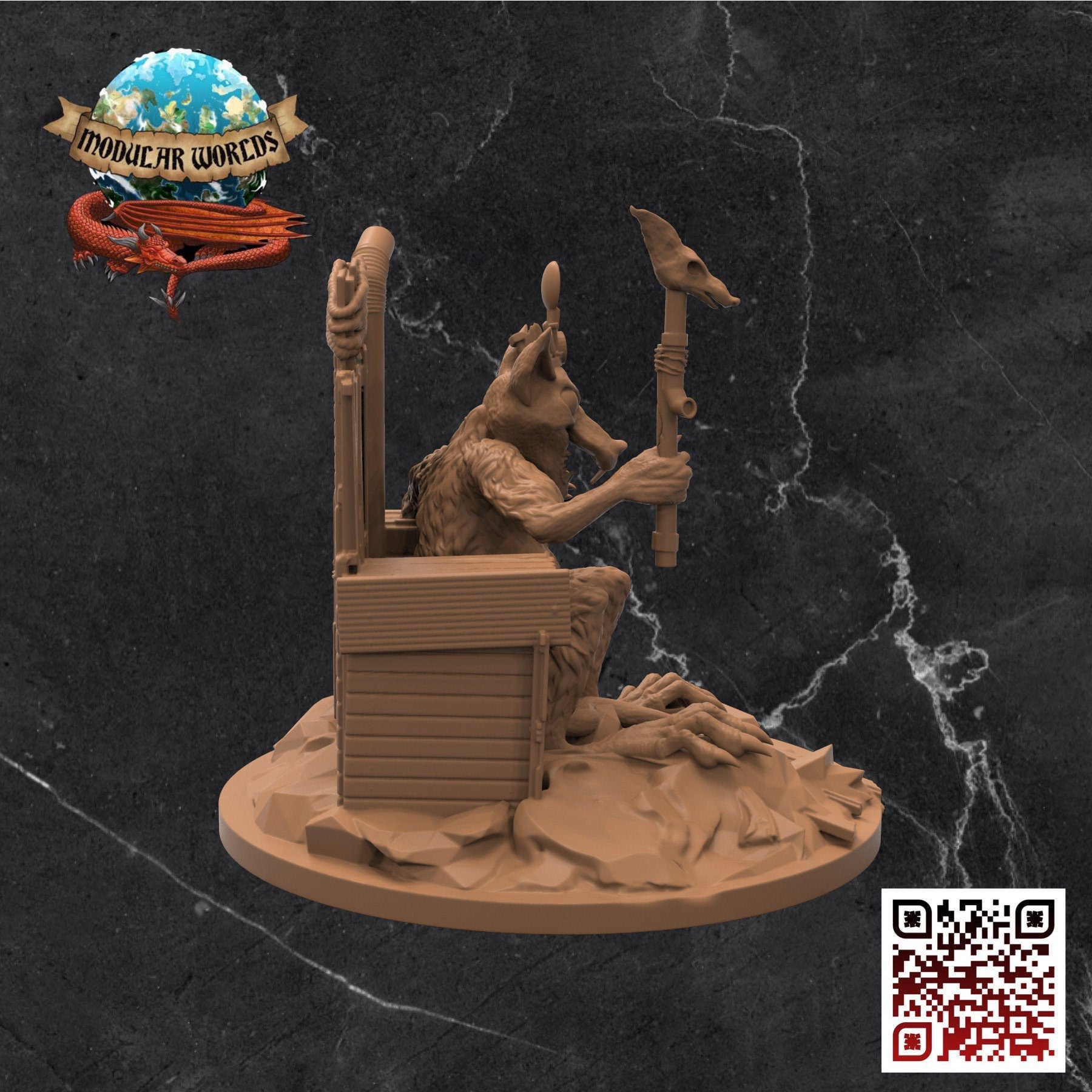 Vermin King: Tabletop Gaming Miniature (Resin 3D Print)
