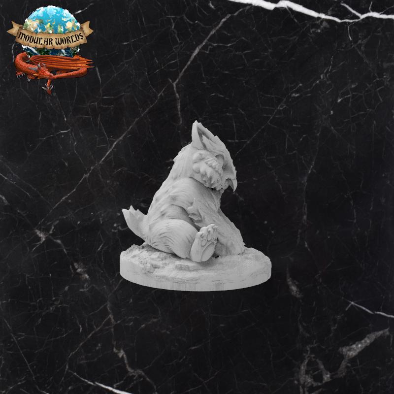 Owlbear Cub: Tabletop Gaming Miniature (Resin 3D Print)