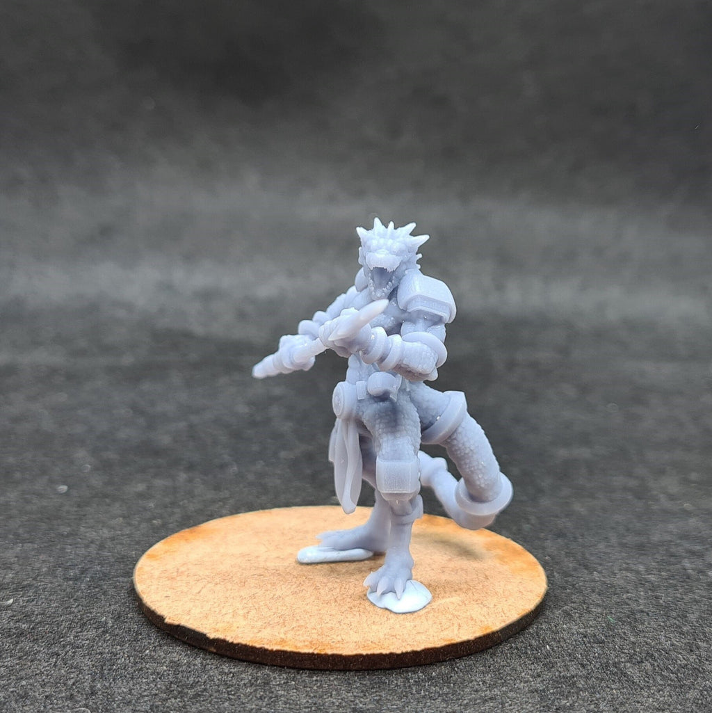 Lizardfolk Warriors x3: Tabletop Gaming Miniature (Resin 3D Print)