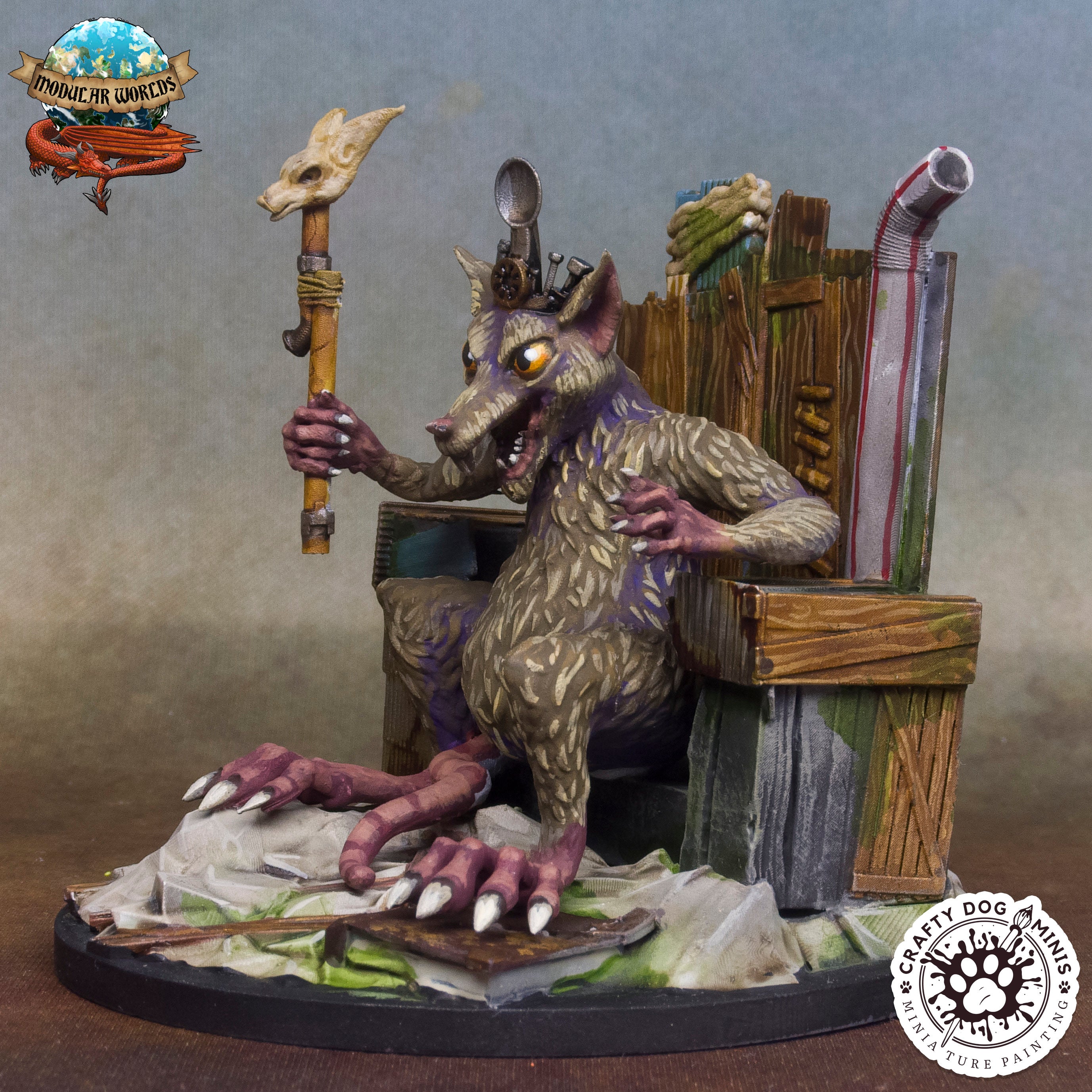 Vermin King: Tabletop Gaming Miniature (Resin 3D Print)