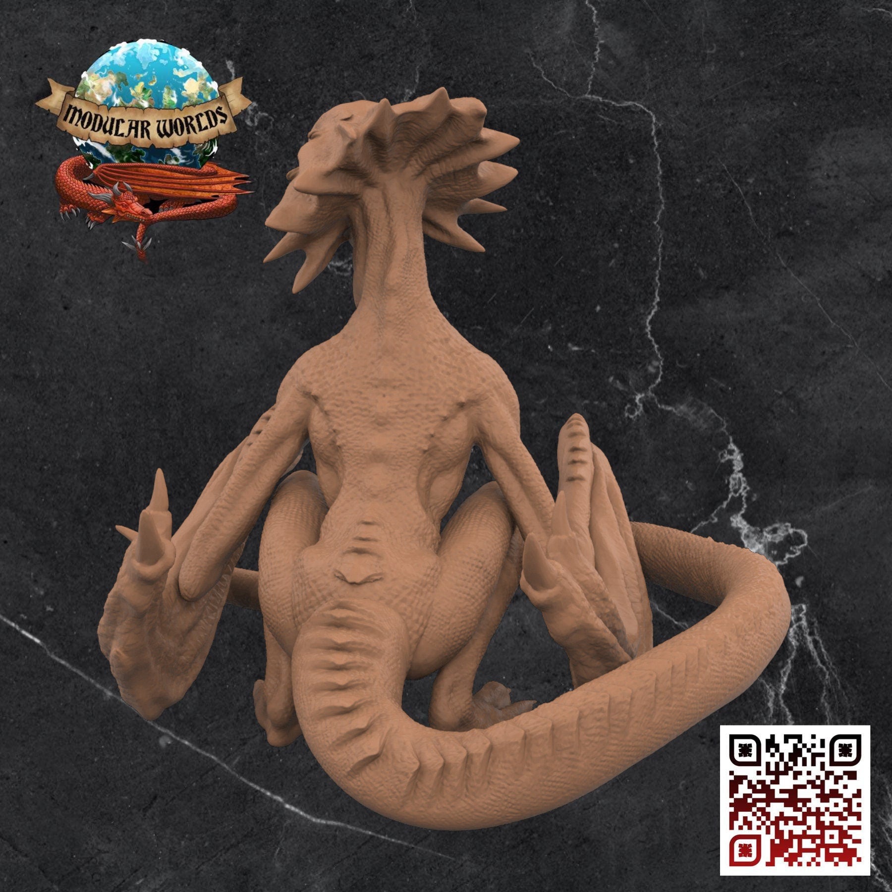 Crag Drake: Tabletop Gaming Miniature (Resin 3D Print)