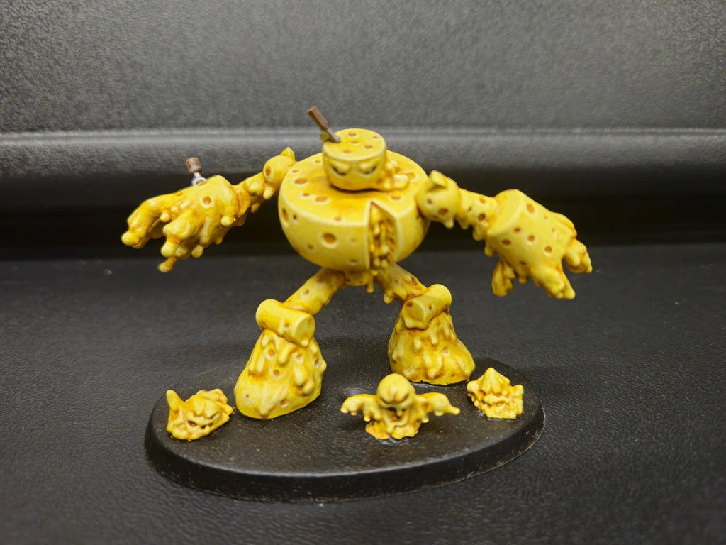 Cheese Golem & Minions: Tabletop Gaming Miniature (Resin 3D Print)