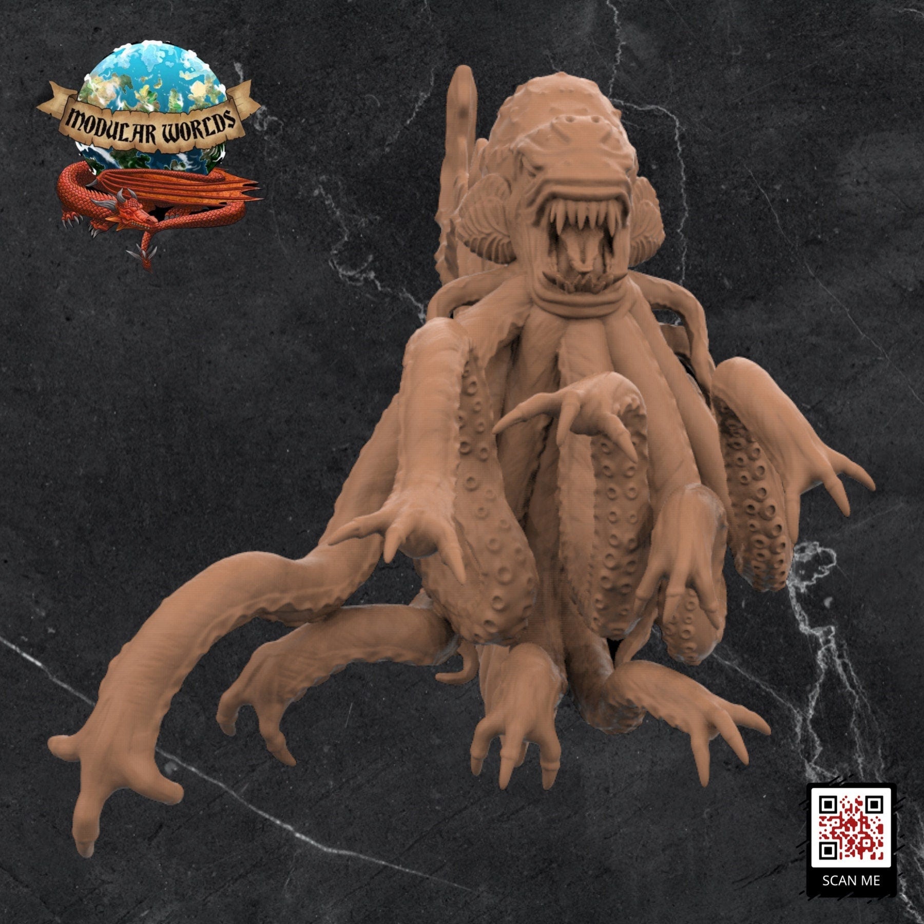 Lake Kraken: Tabletop Gaming Miniature (Resin 3D Print)