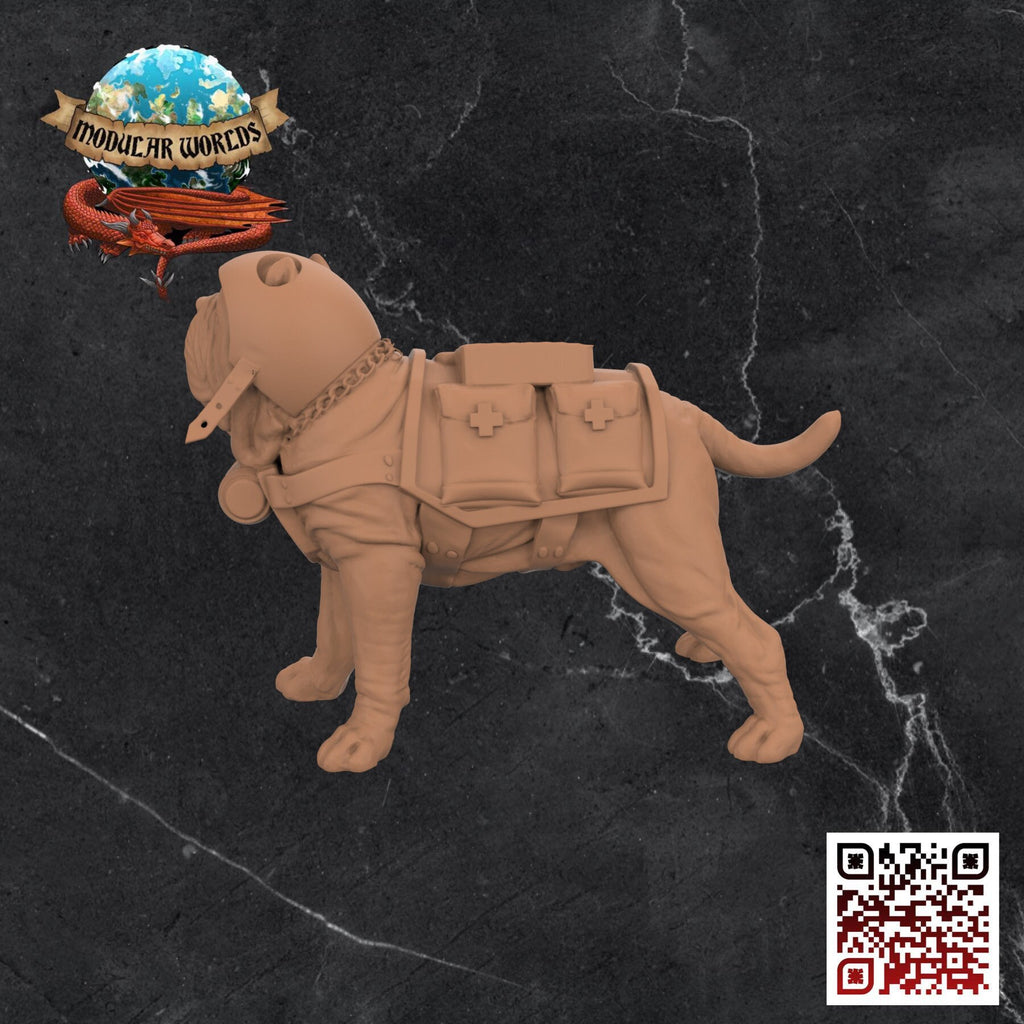 Mastiff Medic: Tabletop Gaming Miniature (Resin 3D Print)