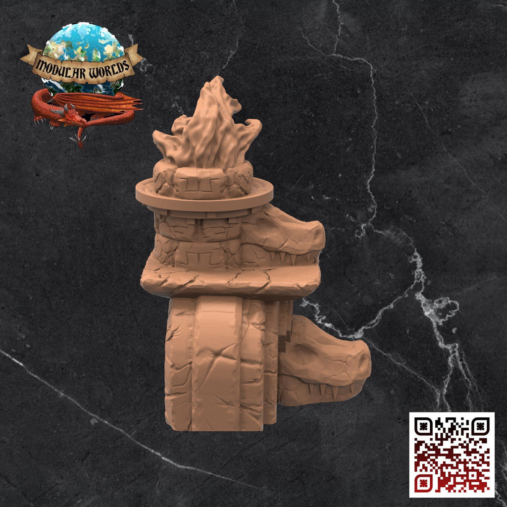 Lizardfolk Shrine: Tabletop Gaming Miniature (Resin 3D Print)