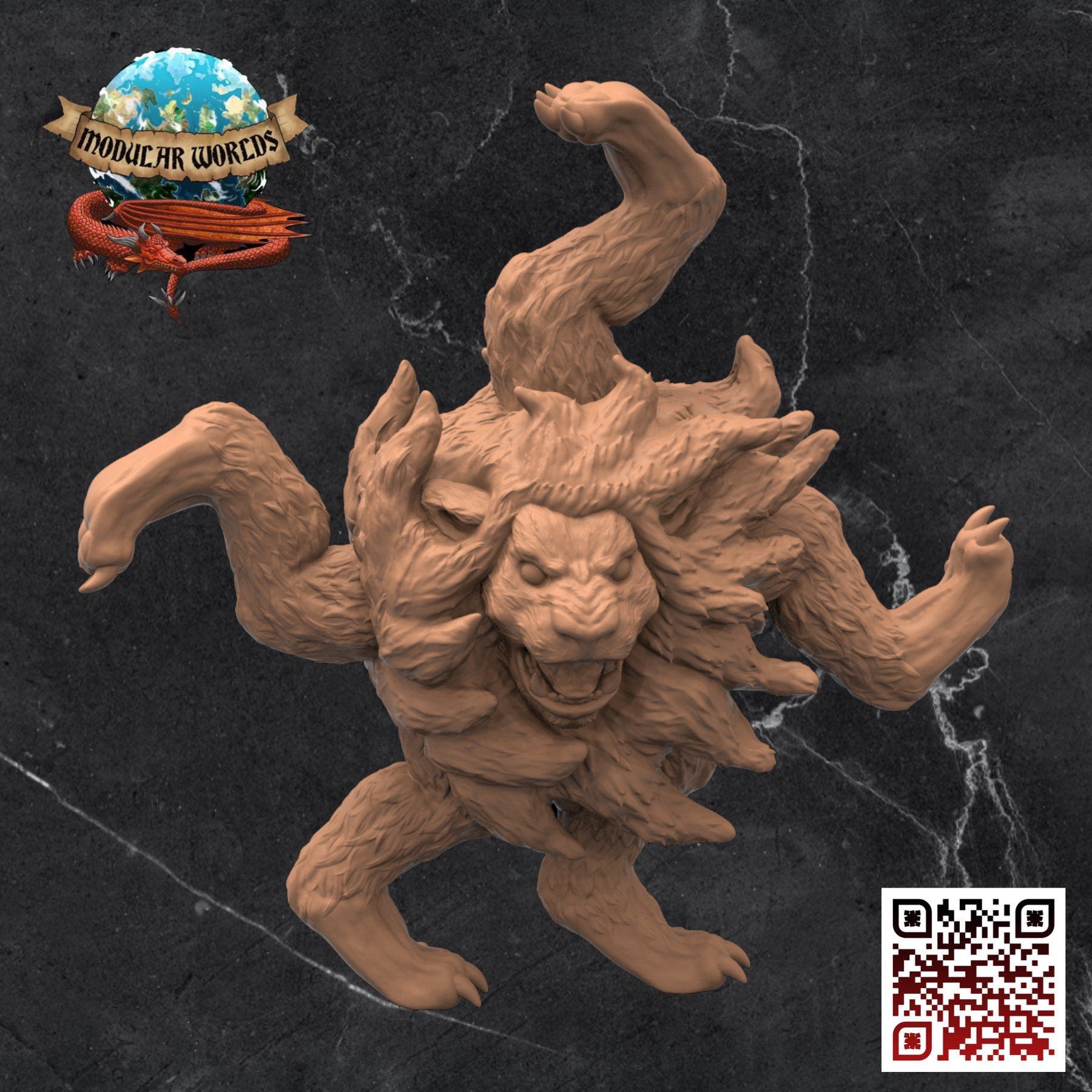 Roving Mauler: Tabletop Gaming Miniature (Resin 3D Print)