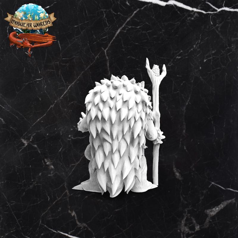 Echidna Druid: Tabletop Gaming Miniature (Resin 3D Print)