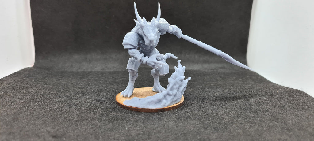 Lizardfolk Bodyguard Miniature for D&D, Pathfinder