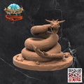 Branch Viper & Scenic Base: Tabletop Gaming Miniature (Resin 3D Print)