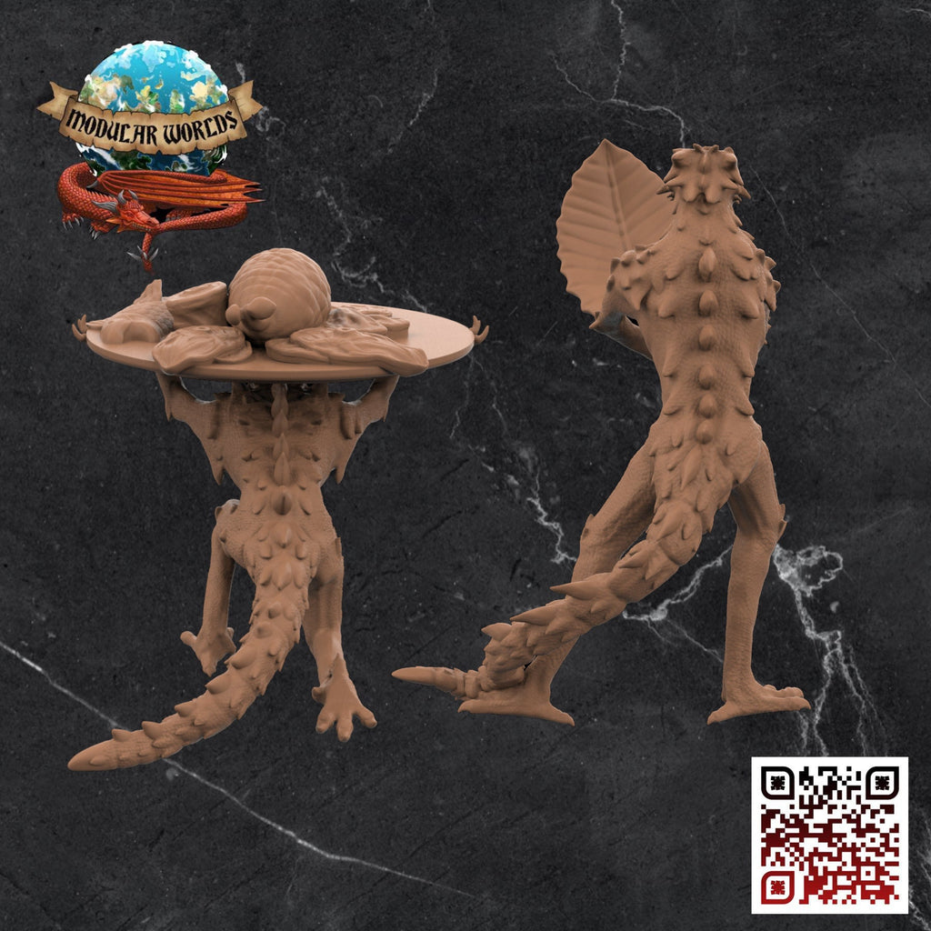 Lizardfolk Slaves (x2): Tabletop Gaming Miniature (Resin 3D Print)