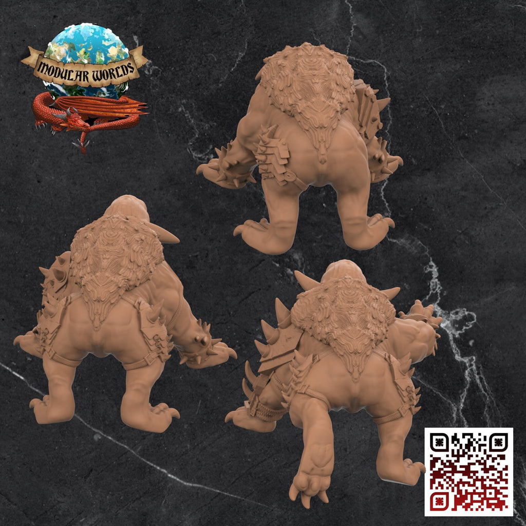Bloodseeker Hounds (Armoured): Tabletop Gaming Miniature (Resin 3D Print)
