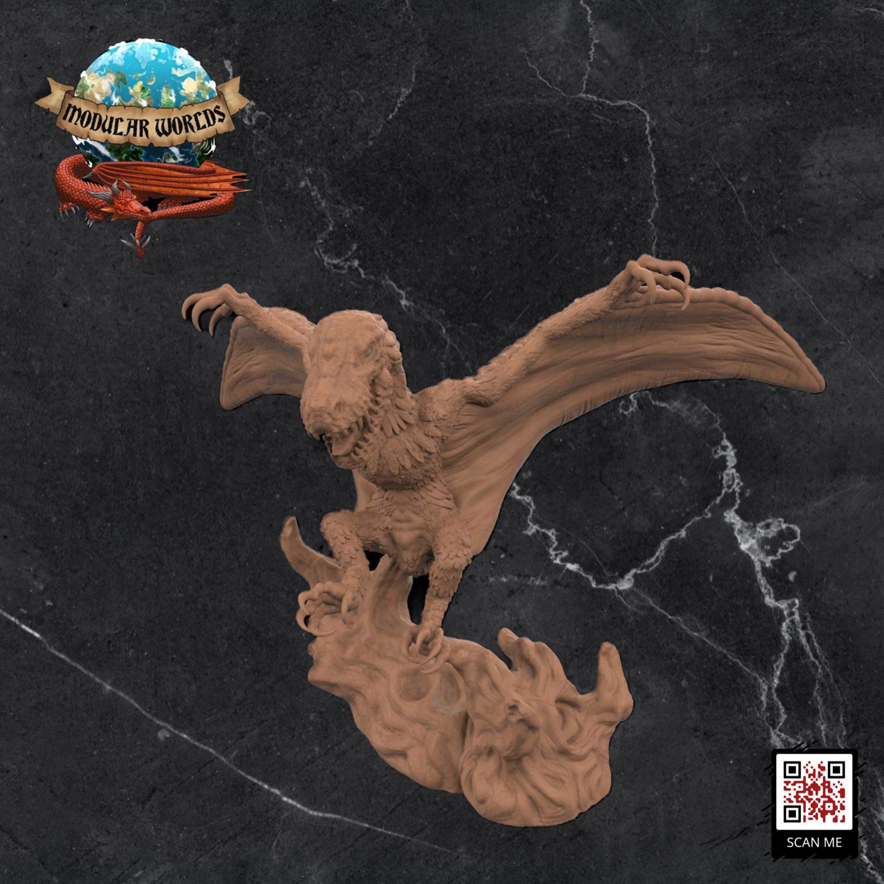Pterradon: Tabletop Gaming Miniature (Resin 3D Print)
