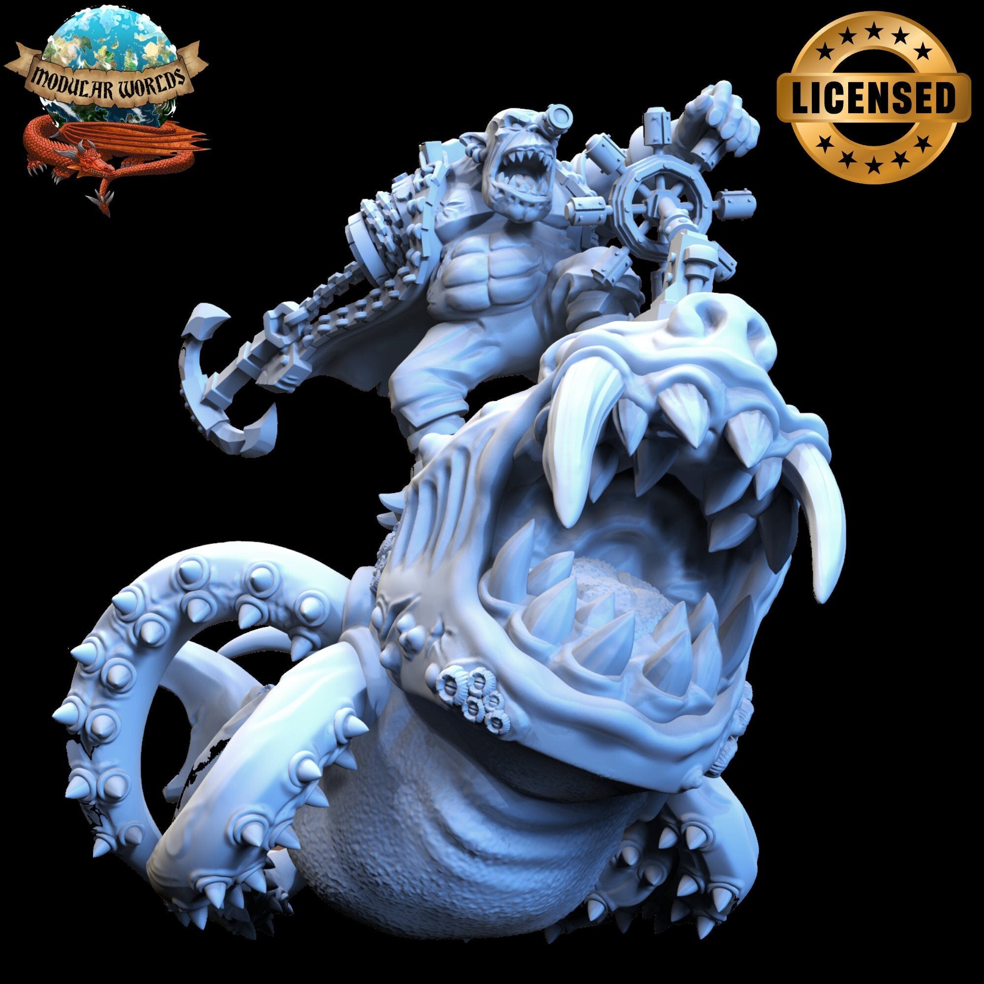 Kaptin Krabbstikk: Tabletop Gaming Miniature (Resin 3D Print)