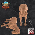 Draft Horse & Corpse Set: Tabletop Gaming Miniature (Resin 3D Print)