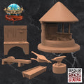 Blacksmith Set (6 Pieces): Tabletop Gaming Miniature (Resin 3D Print)