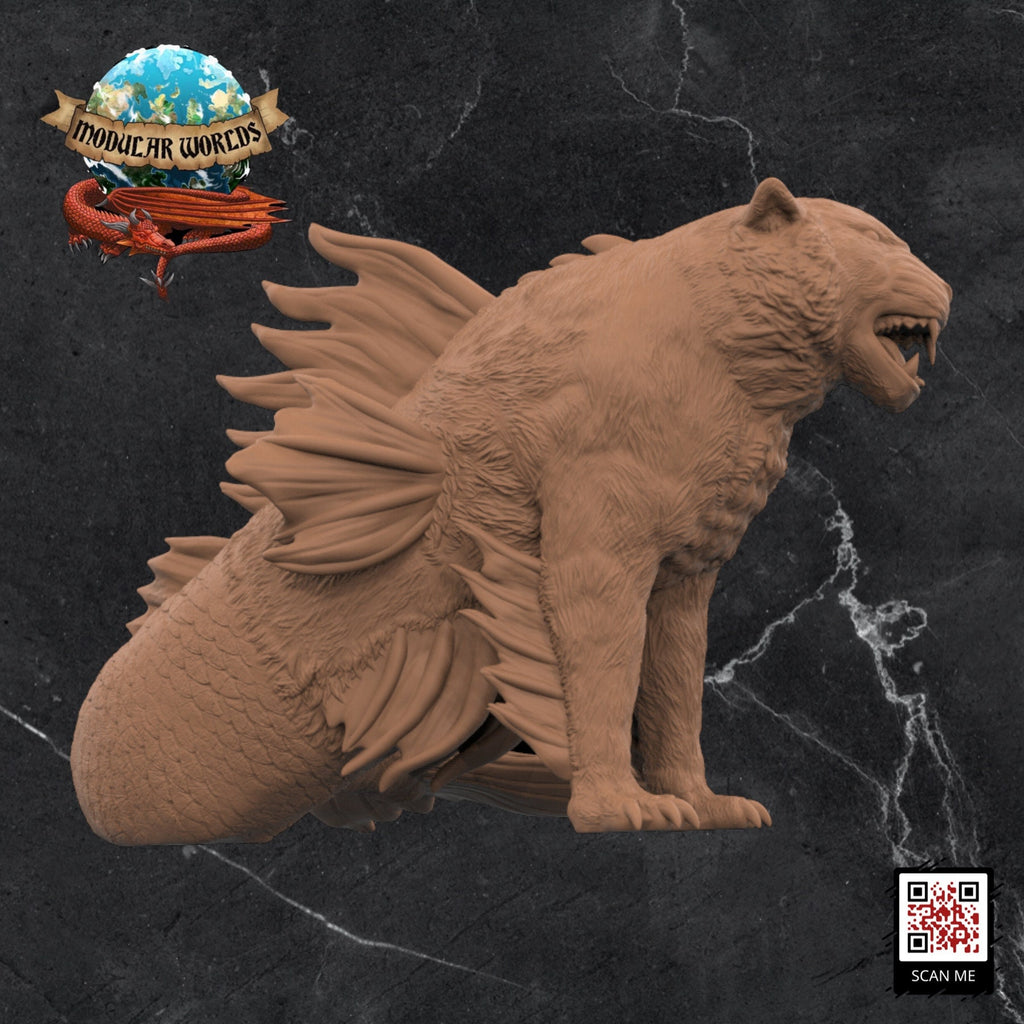 Mertiger: Tabletop Gaming Miniature (Resin 3D Print)