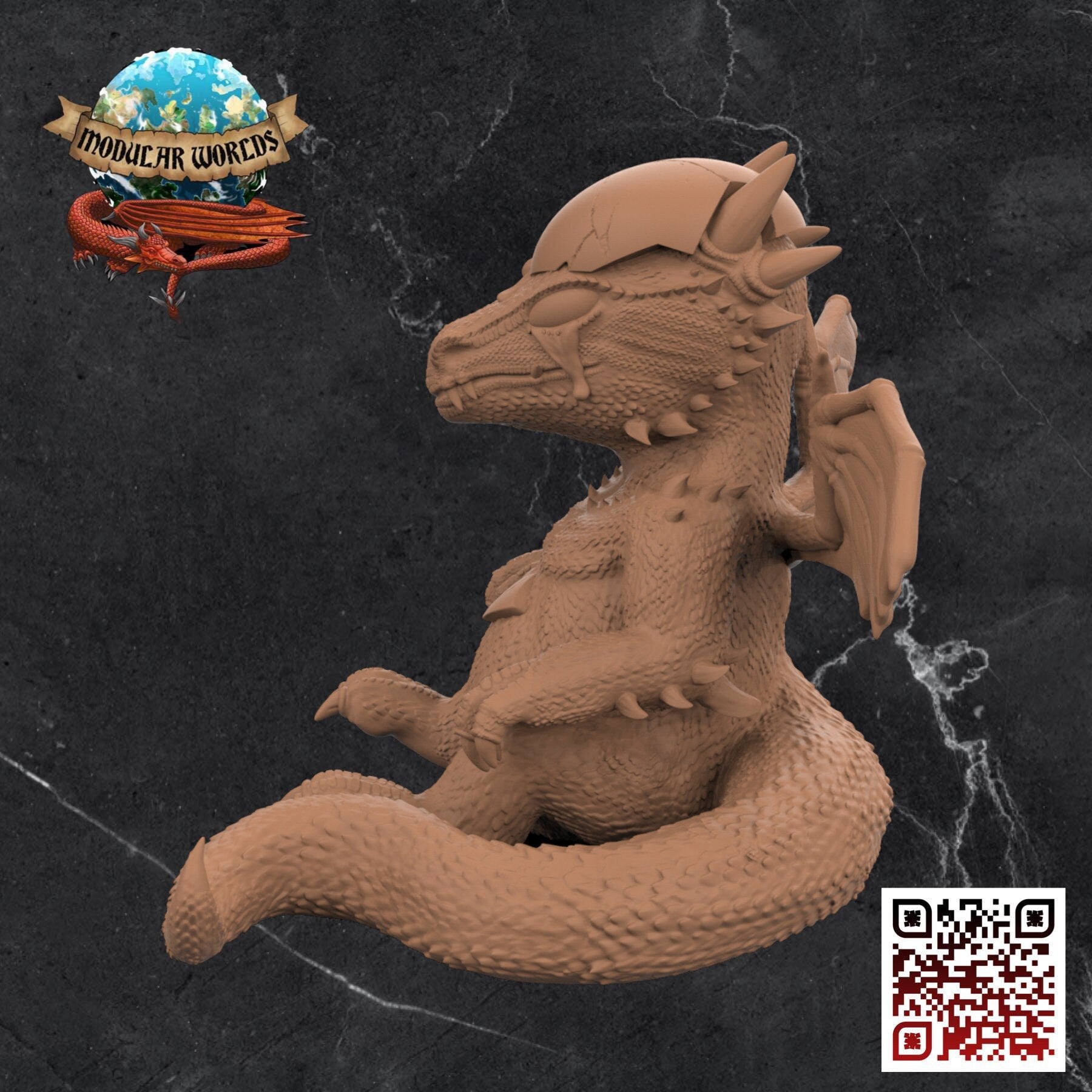 Dragon Hatchling: Tabletop Gaming Miniature (Resin 3D Print)