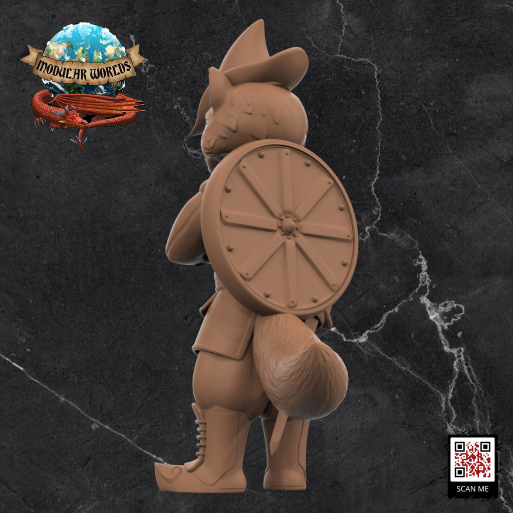 Raccoonfolk Ranger: Tabletop Gaming Miniature (Resin 3D Print)