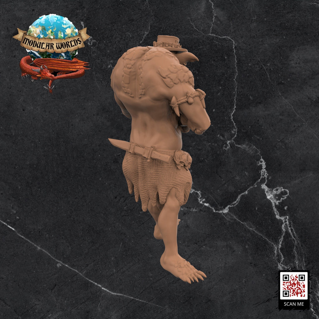 Troll Big Game Hunter: Tabletop Gaming Miniature (Resin 3D Print)