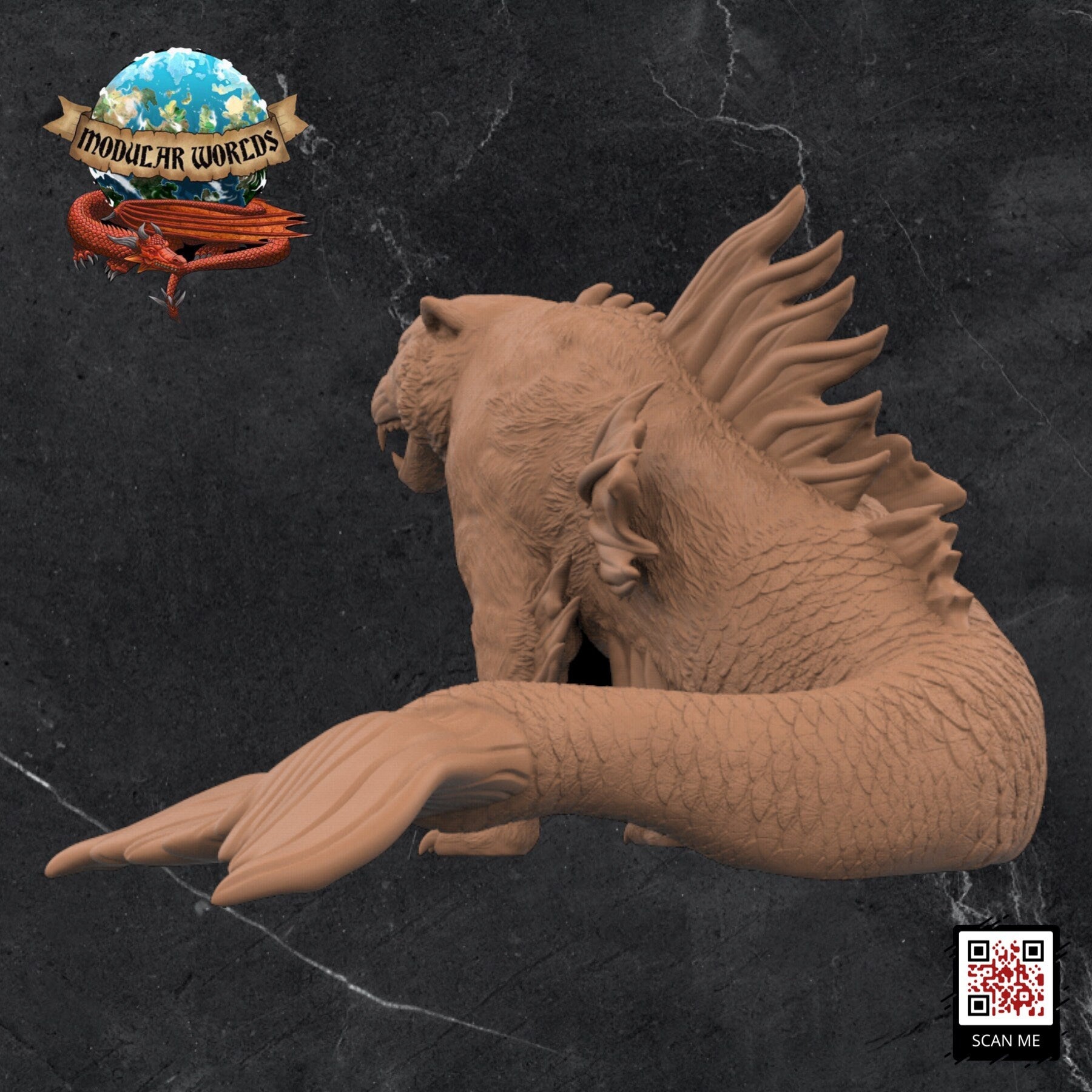 Mertiger: Tabletop Gaming Miniature (Resin 3D Print)