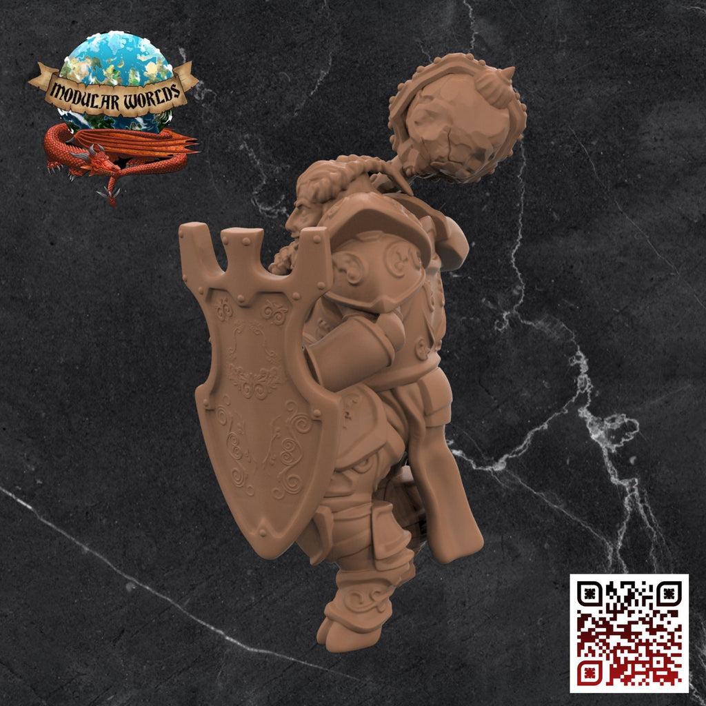 Fawn Paladin: Tabletop Gaming Miniature (Resin 3D Print)