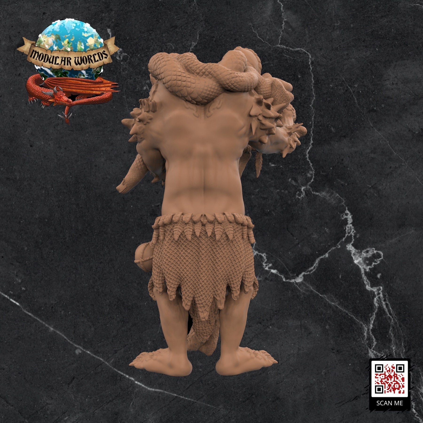 Troll Druid: Tabletop Gaming Miniature (Resin 3D Print)