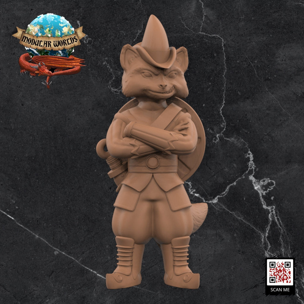 Raccoonfolk Ranger: Tabletop Gaming Miniature (Resin 3D Print)