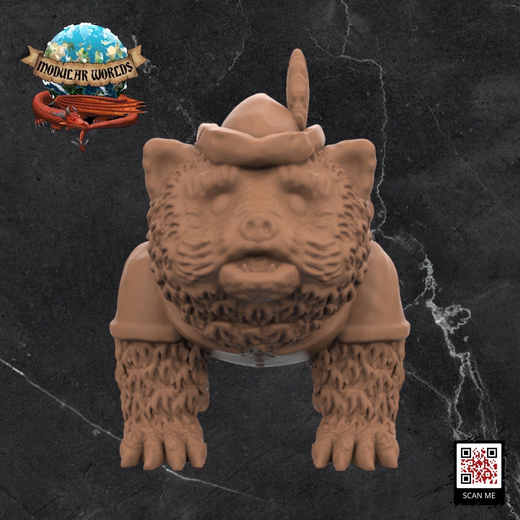 Red Panda Adventurers (x2): Tabletop Gaming Miniature (Resin 3D Print)