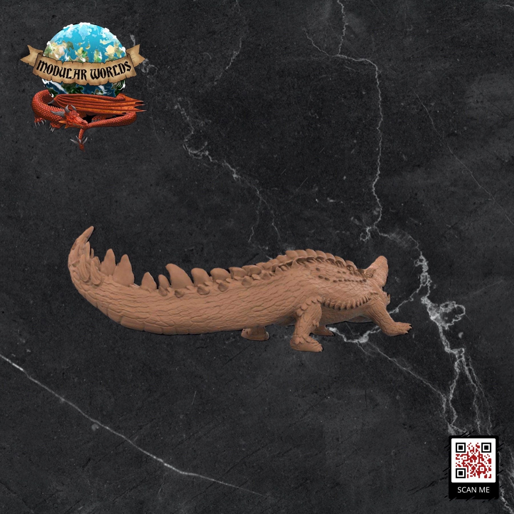 Crocolisk: Tabletop Gaming Miniature (Resin 3D Print)