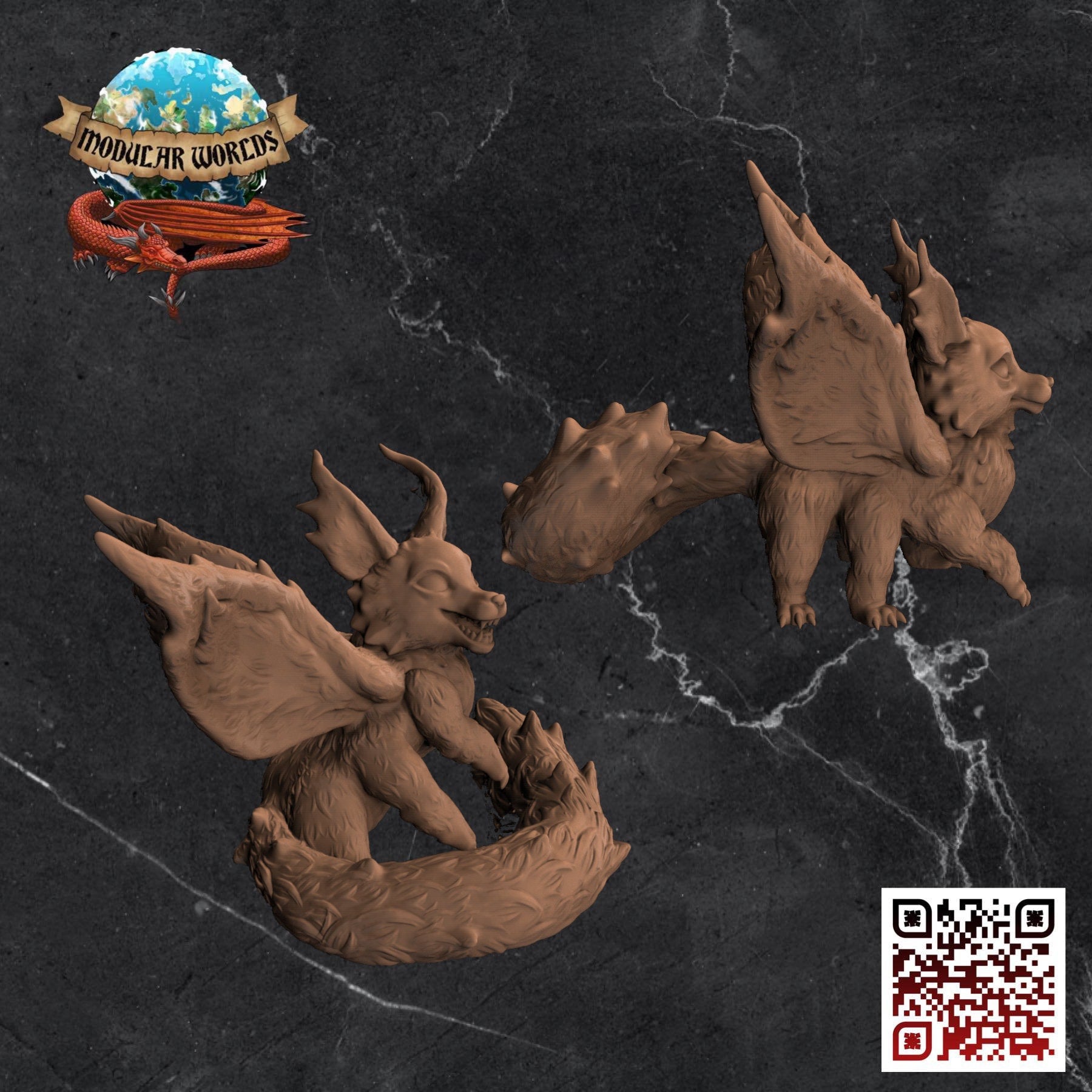 Fey Foxes: Tabletop Gaming Miniature (Resin 3D Print)