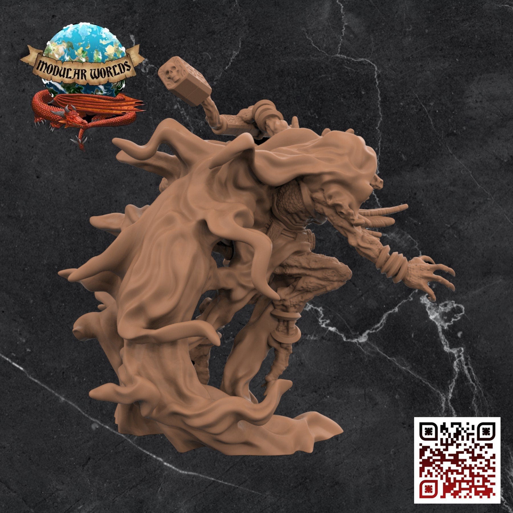 Lizardfolk Reaper: Tabletop Gaming Miniature (Resin 3D Print)