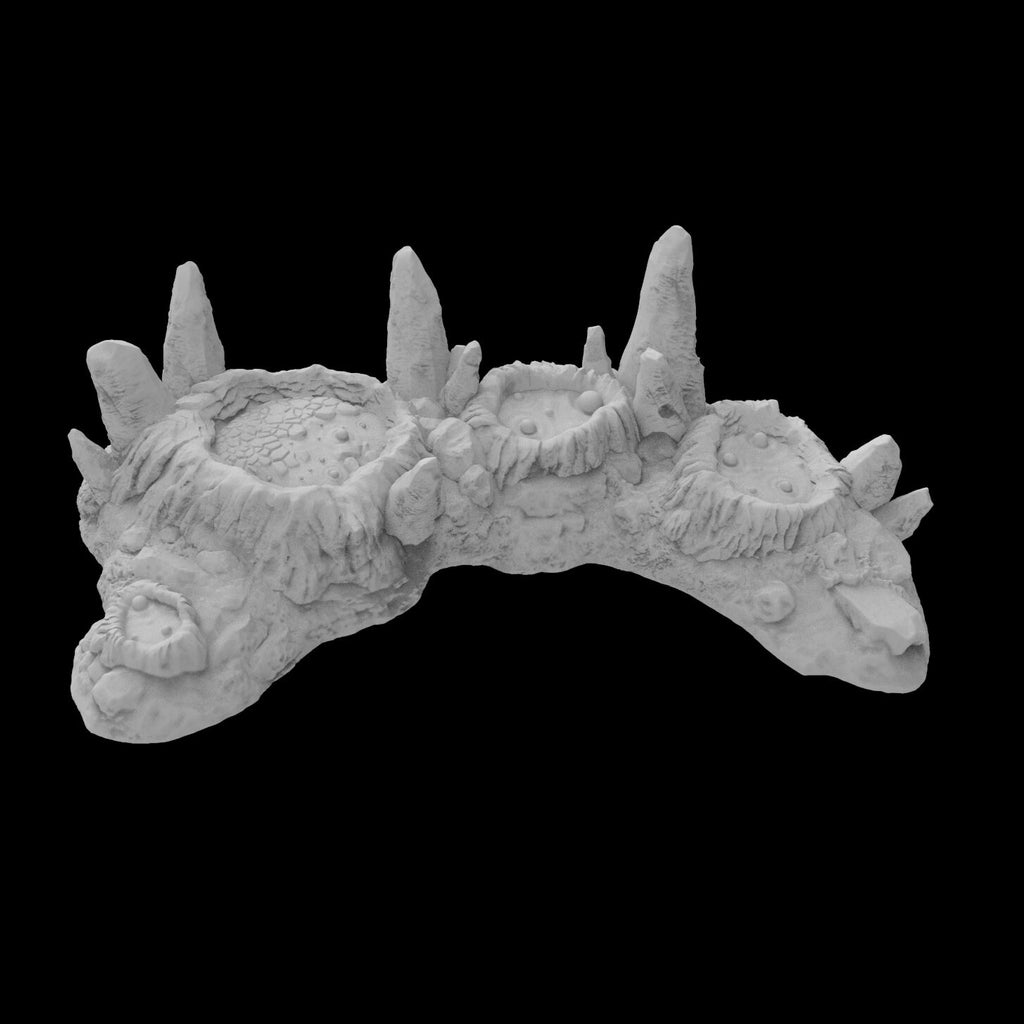 Magma Pools/Craters 28mm Resin Printed RPG Terrain