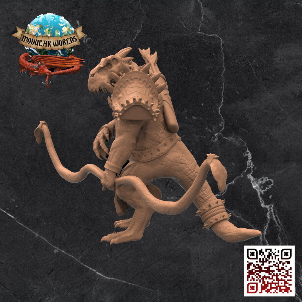 Lizardfolk Archer: Tabletop Gaming Miniature (Resin 3D Print)
