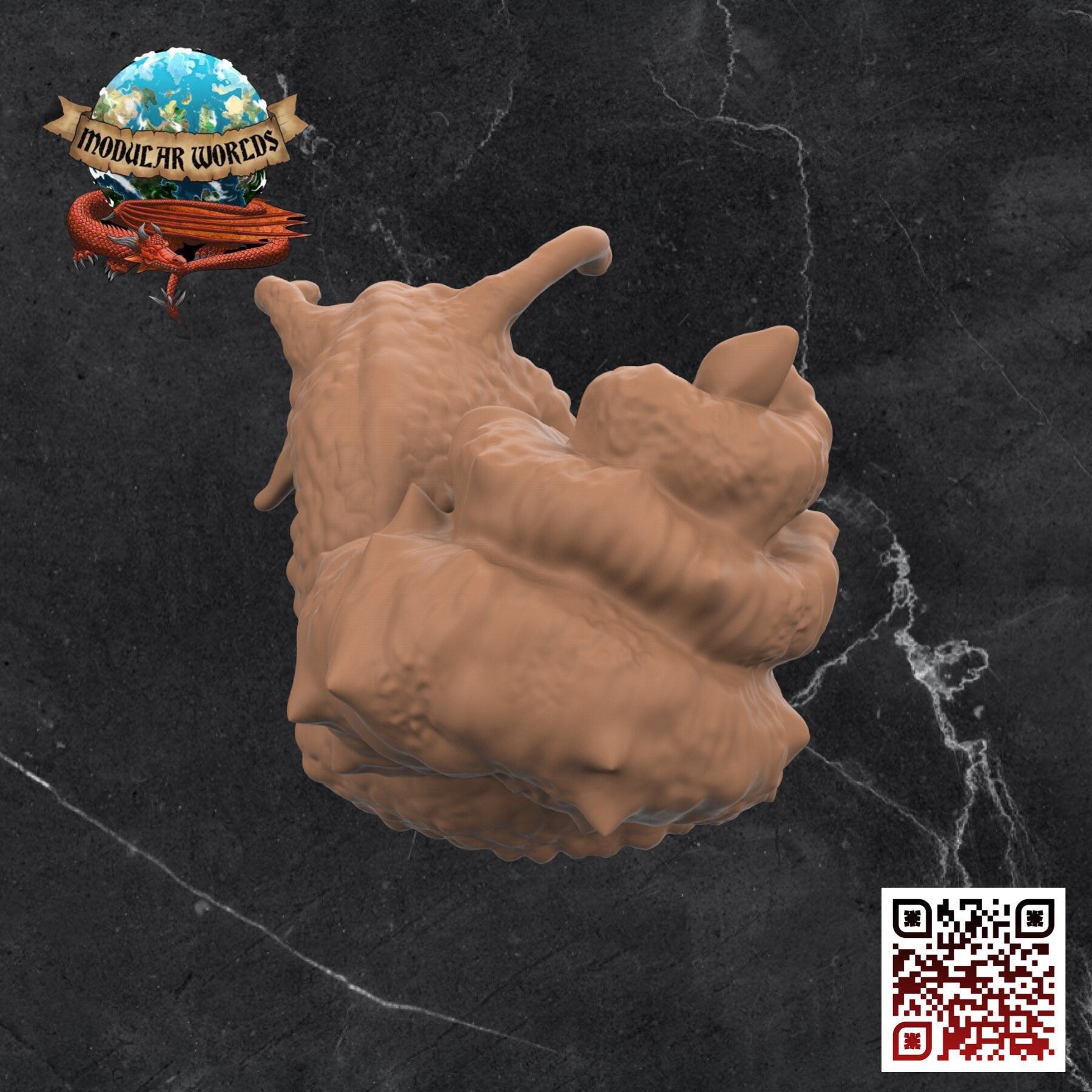 Giant Chiton: Tabletop Gaming Miniature (Resin 3D Print)
