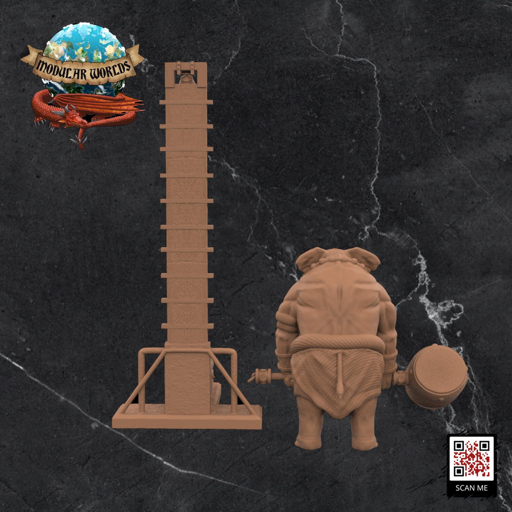 Loxodon Strongman: Tabletop Gaming Miniature (Resin 3D Print)
