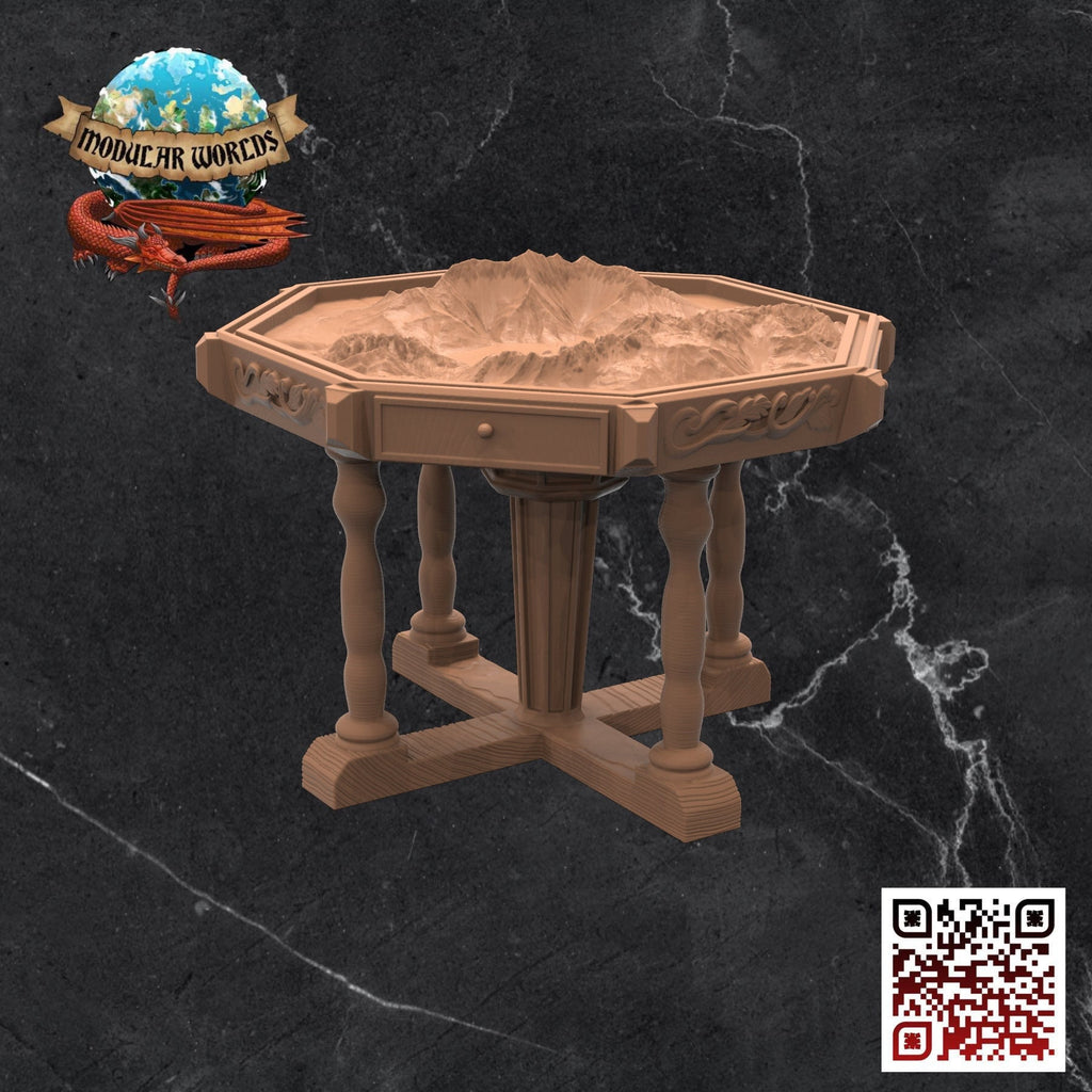 Cartographer's Table: Tabletop Gaming Miniature (Resin 3D Print)