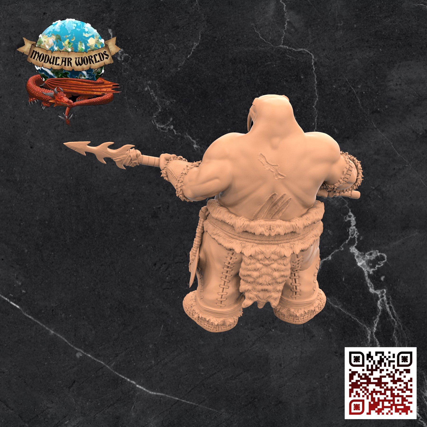 Walrusfolk Soldier : Tabletop Gaming Miniature (Resin 3D Print)
