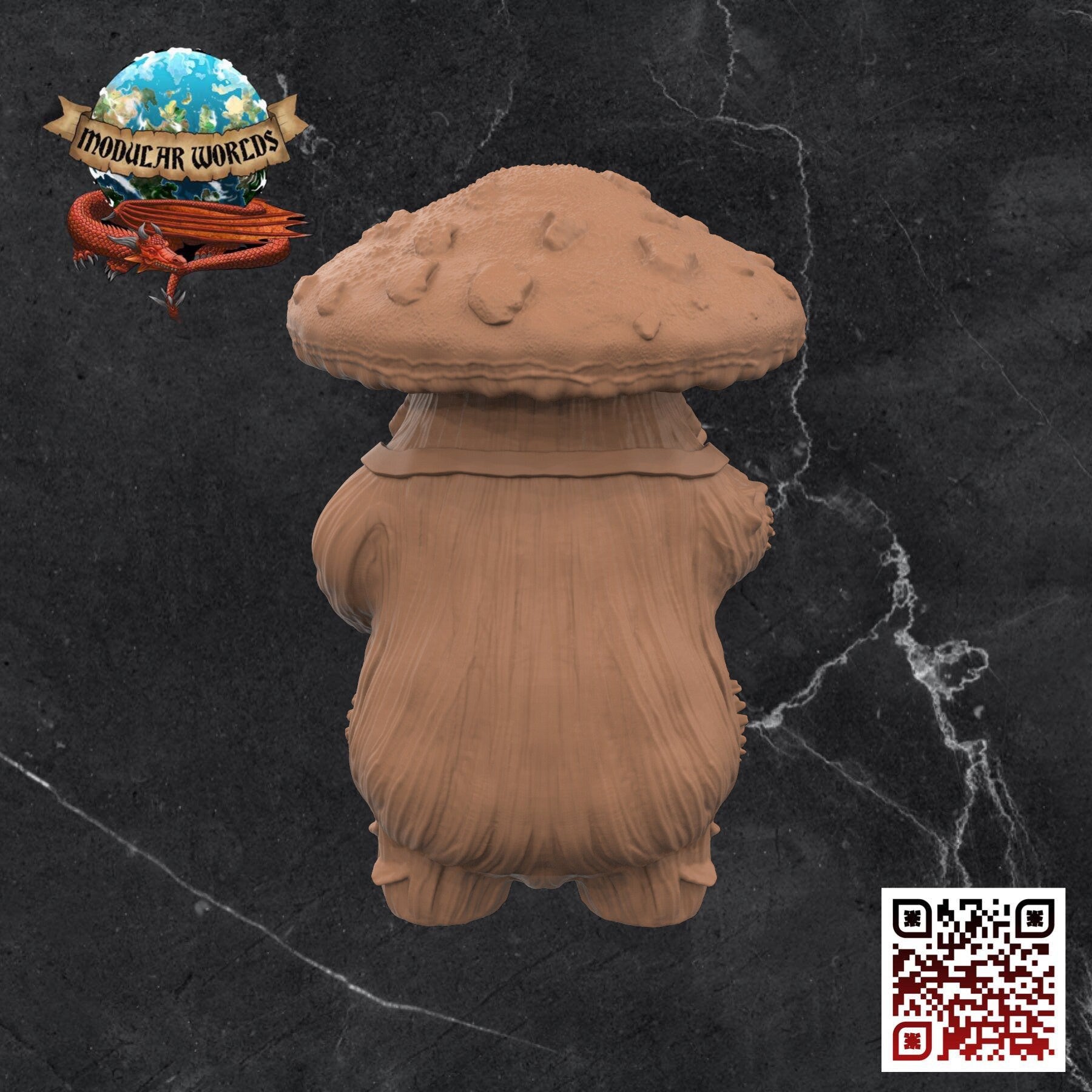 Myconid Cook: Tabletop Gaming Miniature (Resin 3D Print)