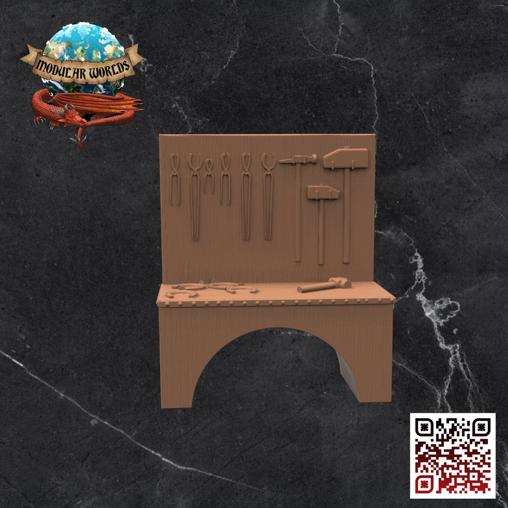 Blacksmith Set (6 Pieces): Tabletop Gaming Miniature (Resin 3D Print)