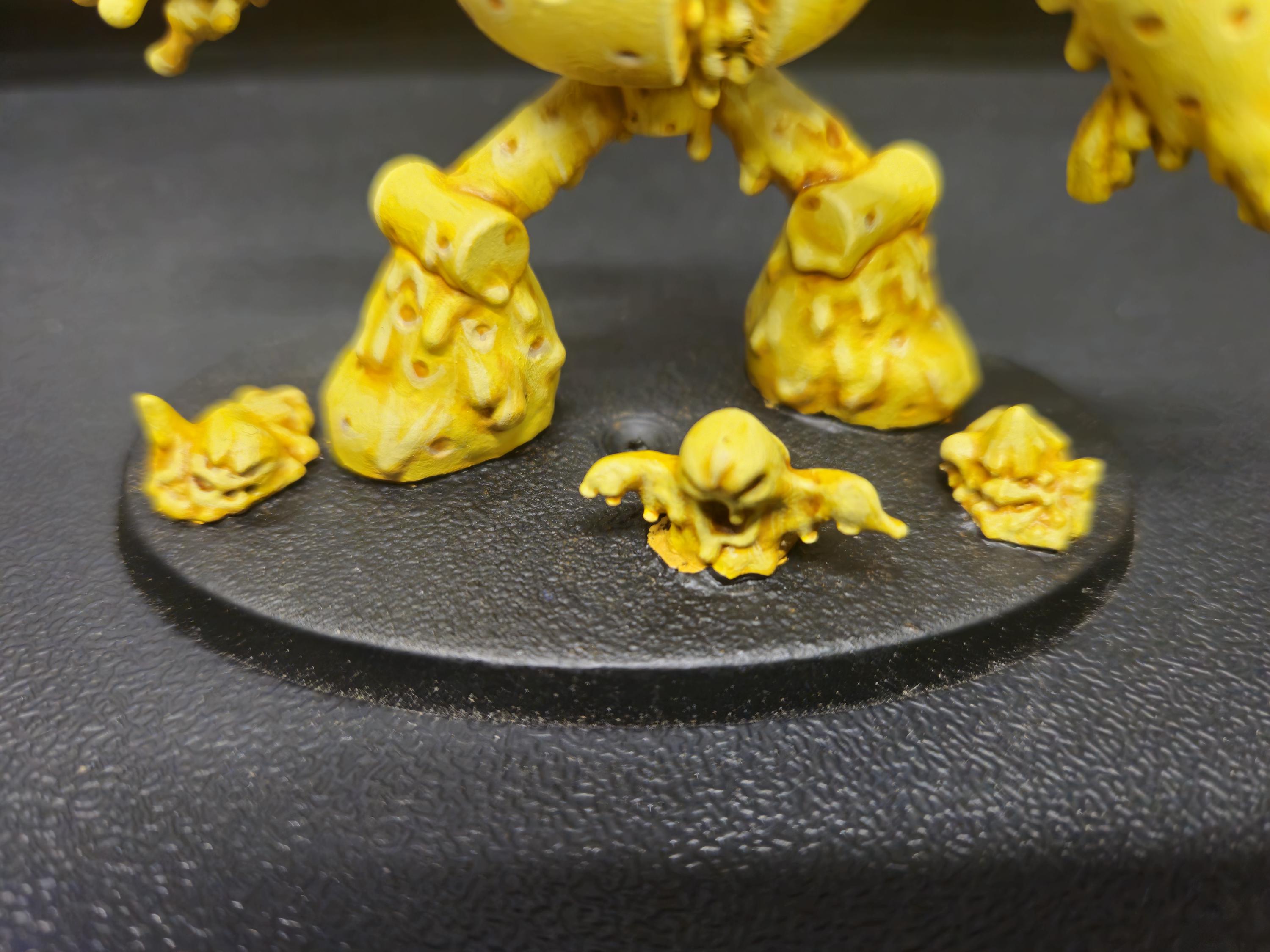 Cheese Golem & Minions: Tabletop Gaming Miniature (Resin 3D Print)