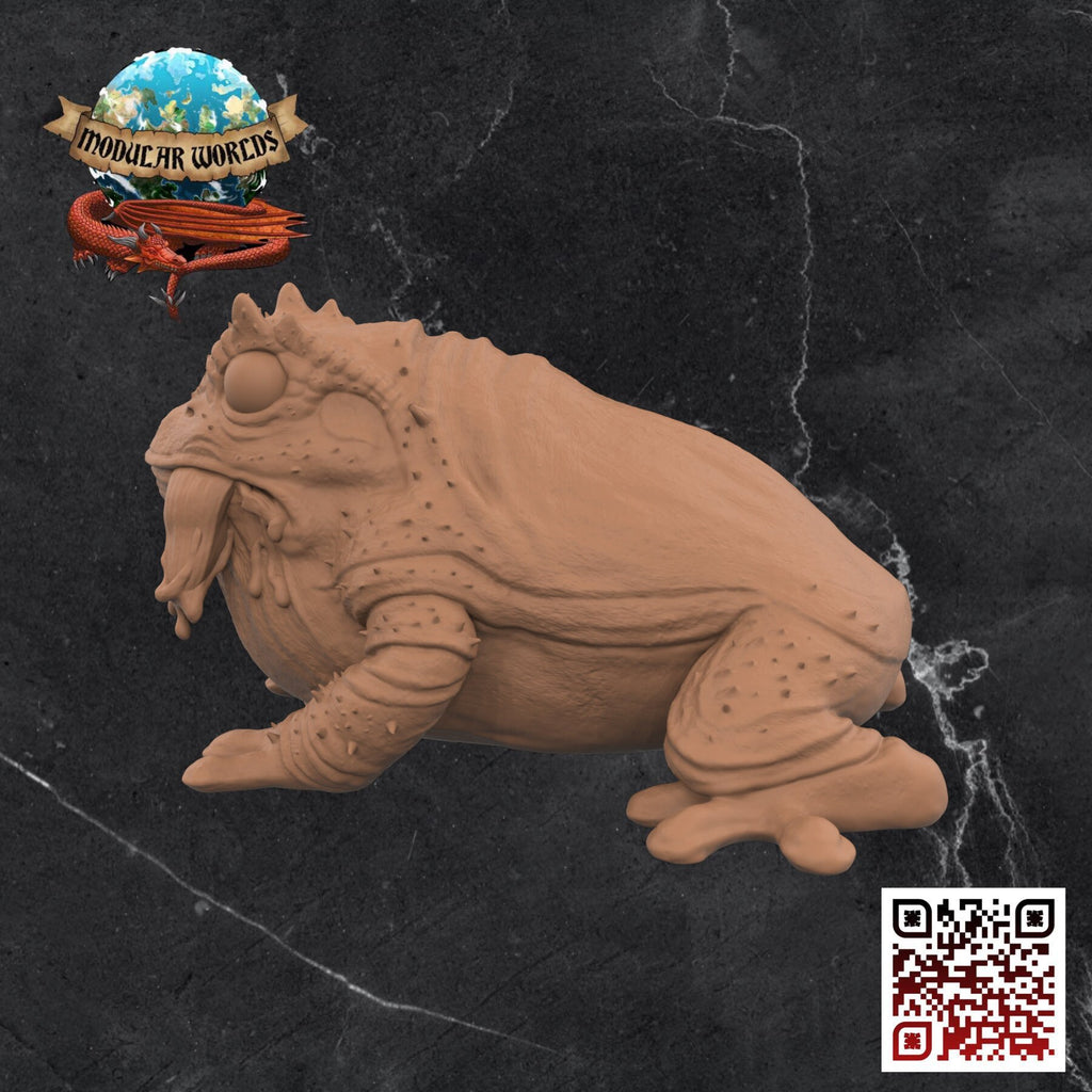 Hogeth Swamp Toad: Tabletop Gaming Miniature (Resin 3D Print)