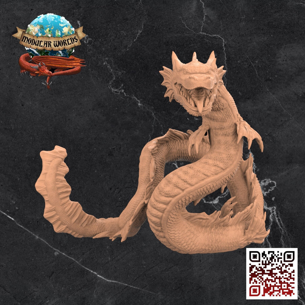 Dracofish: Tabletop Gaming Miniature (Resin 3D Print)