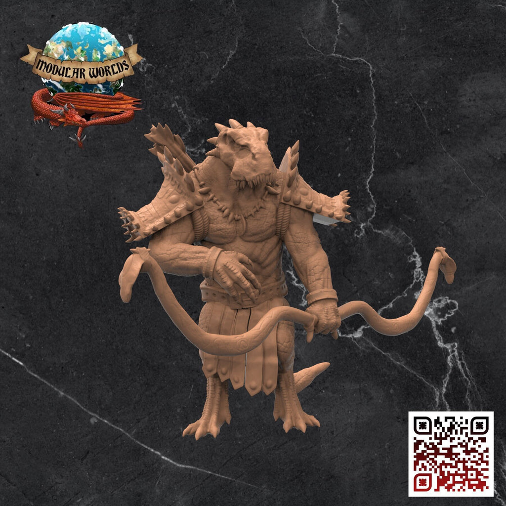 Lizardfolk Archer: Tabletop Gaming Miniature (Resin 3D Print)