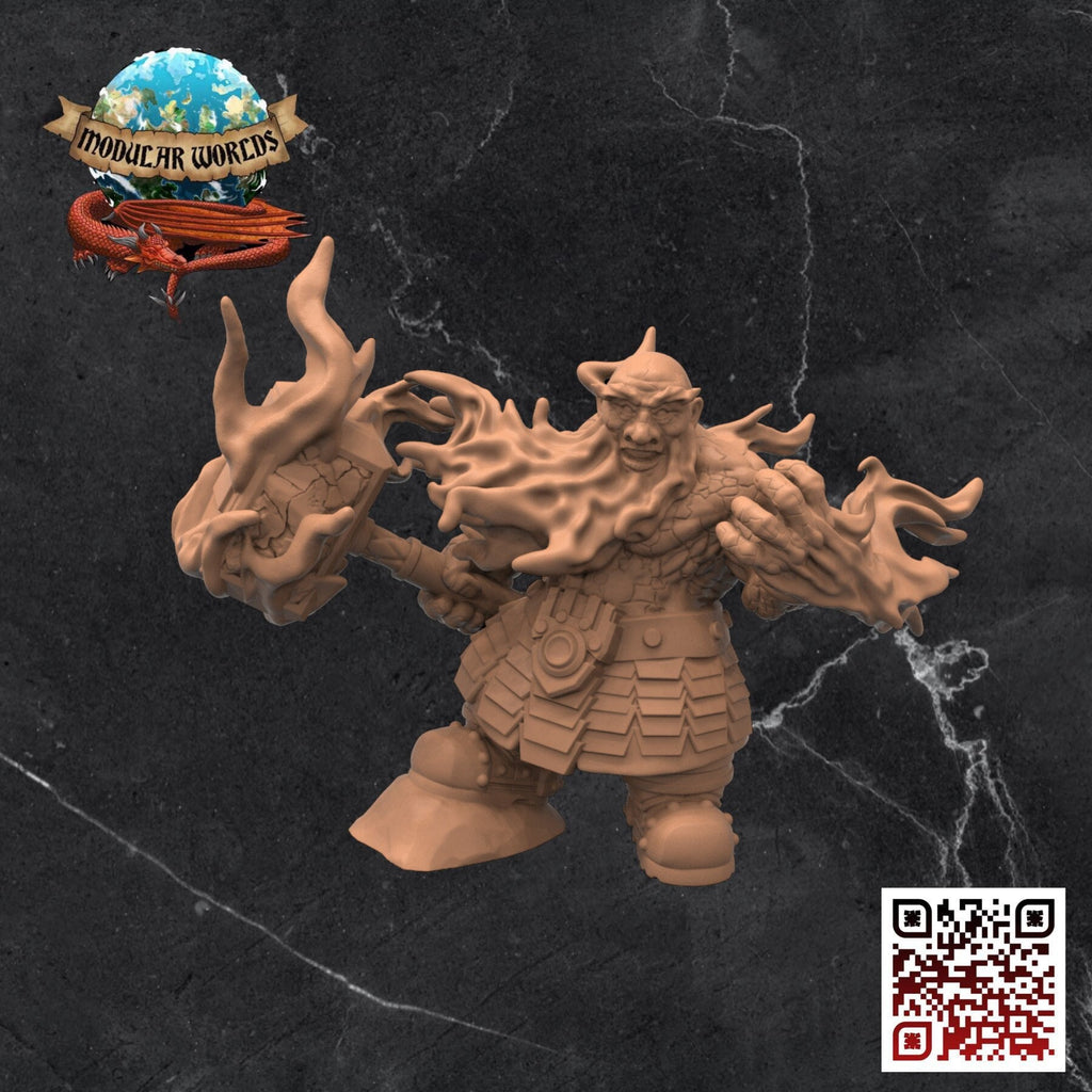 Magma Dwarf (Modular Weapons): Tabletop Gaming Miniature (Resin 3D Print)