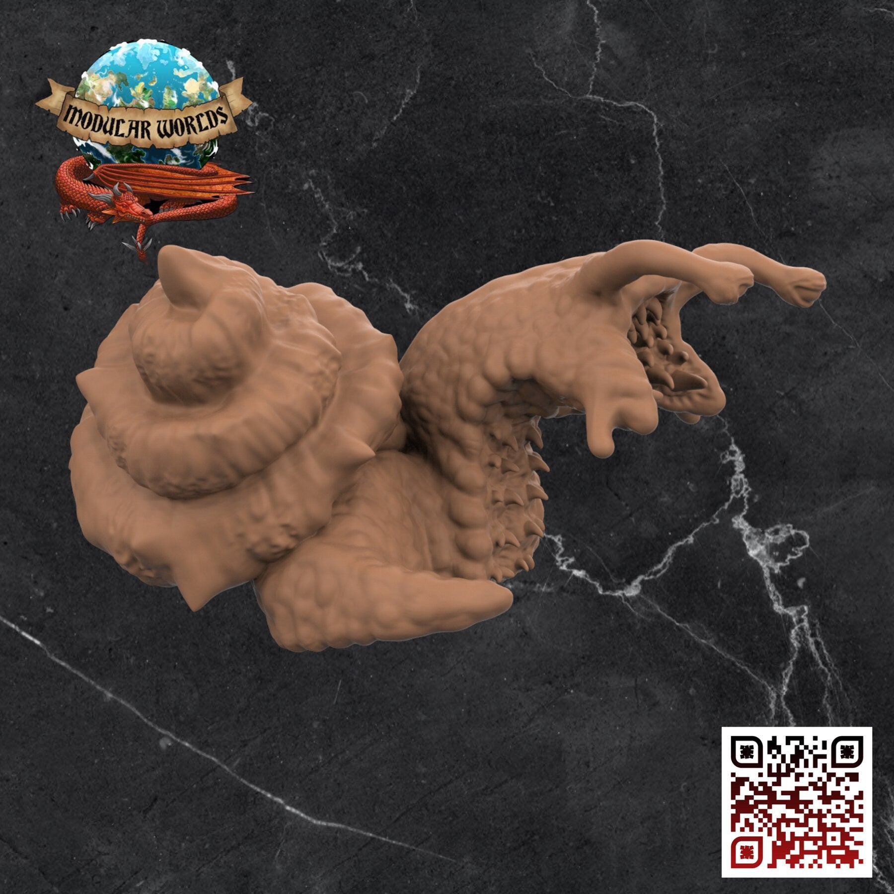 Giant Chiton: Tabletop Gaming Miniature (Resin 3D Print)