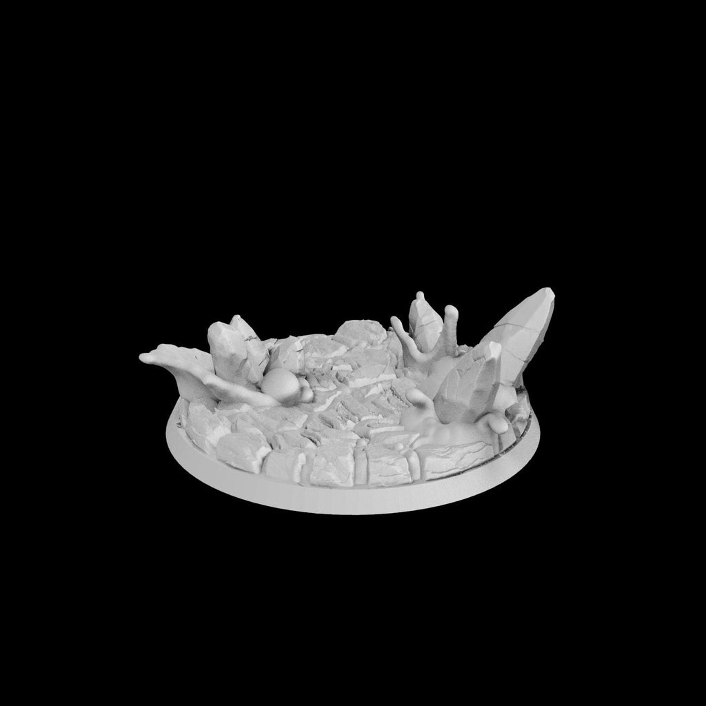 Assorted Sized Lava/Magma Resin Printed RPG Bases