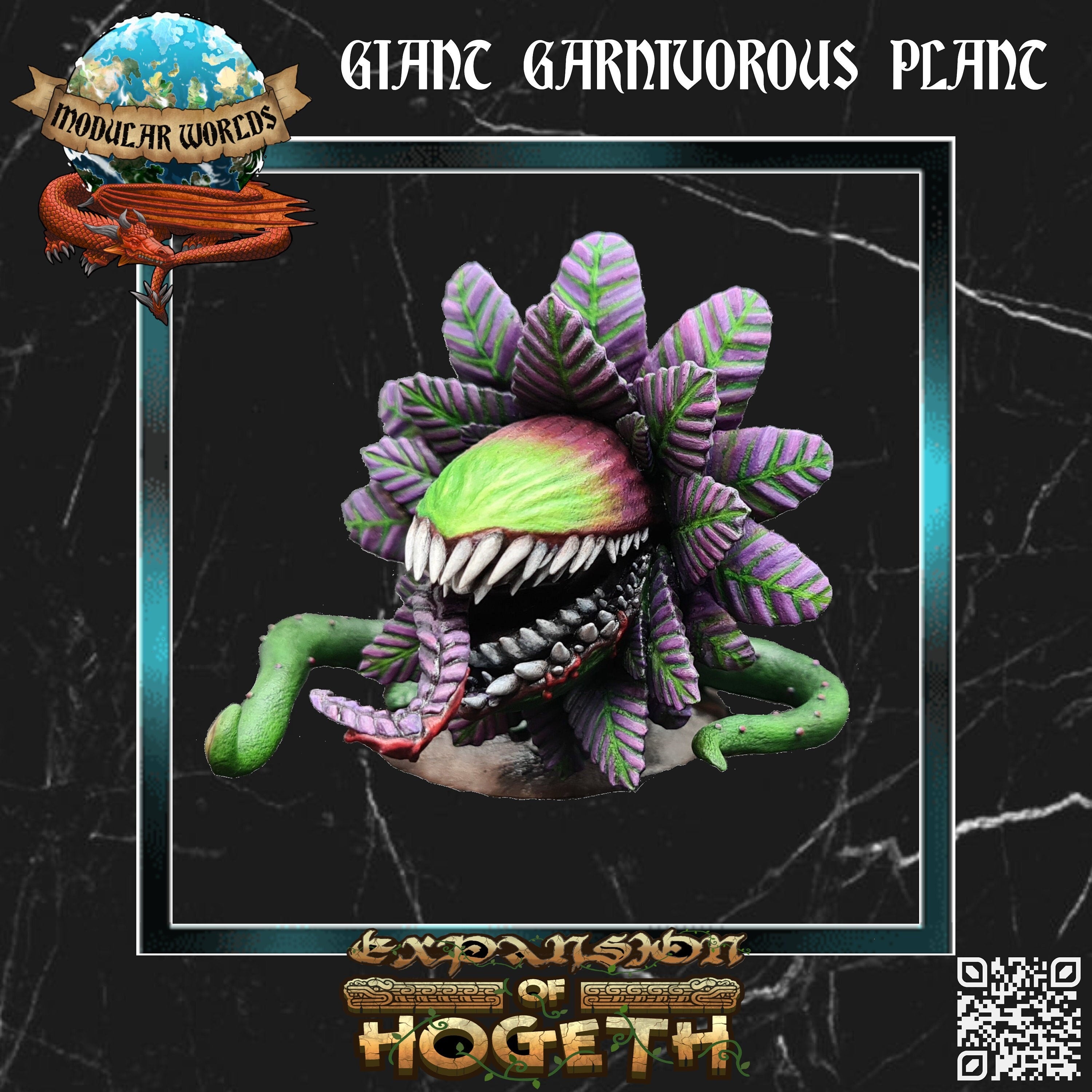 Giant Carnivorous Plant: Tabletop Gaming Miniature (Resin 3D Print)