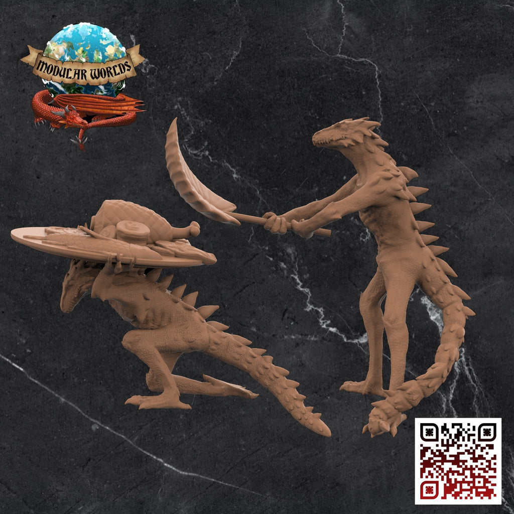 Lizardfolk Slaves (x2): Tabletop Gaming Miniature (Resin 3D Print)