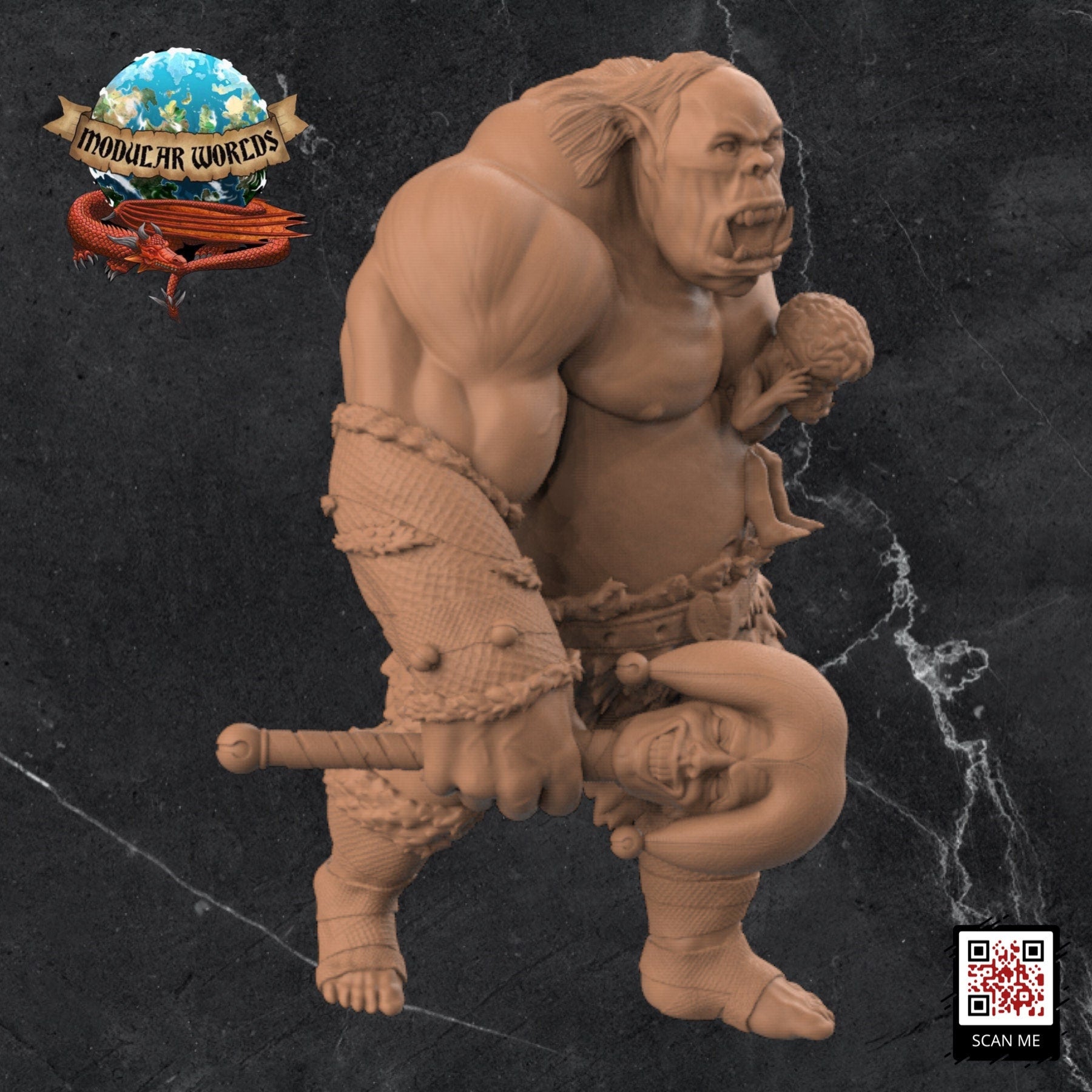 Telekine Twins: Tabletop Gaming Miniature (Resin 3D Print)