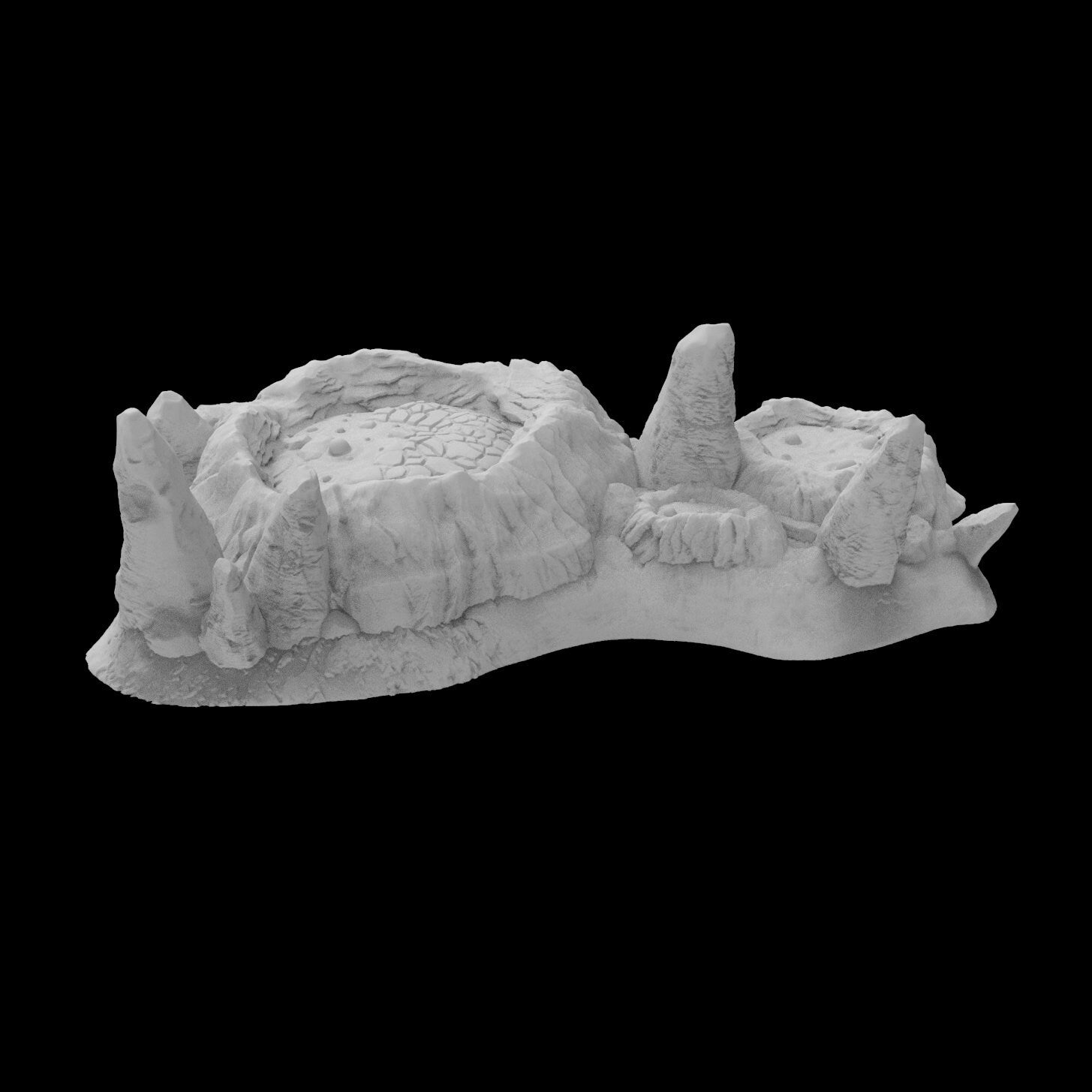 Magma Pools/Craters 28mm Resin Printed RPG Terrain